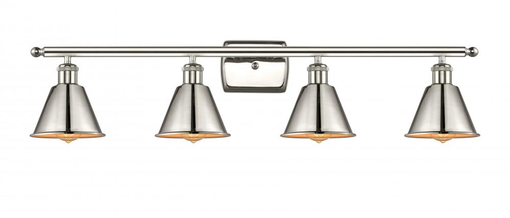 Smithfield - 4 Light - 37 inch - Polished Nickel - Bath Vanity Light