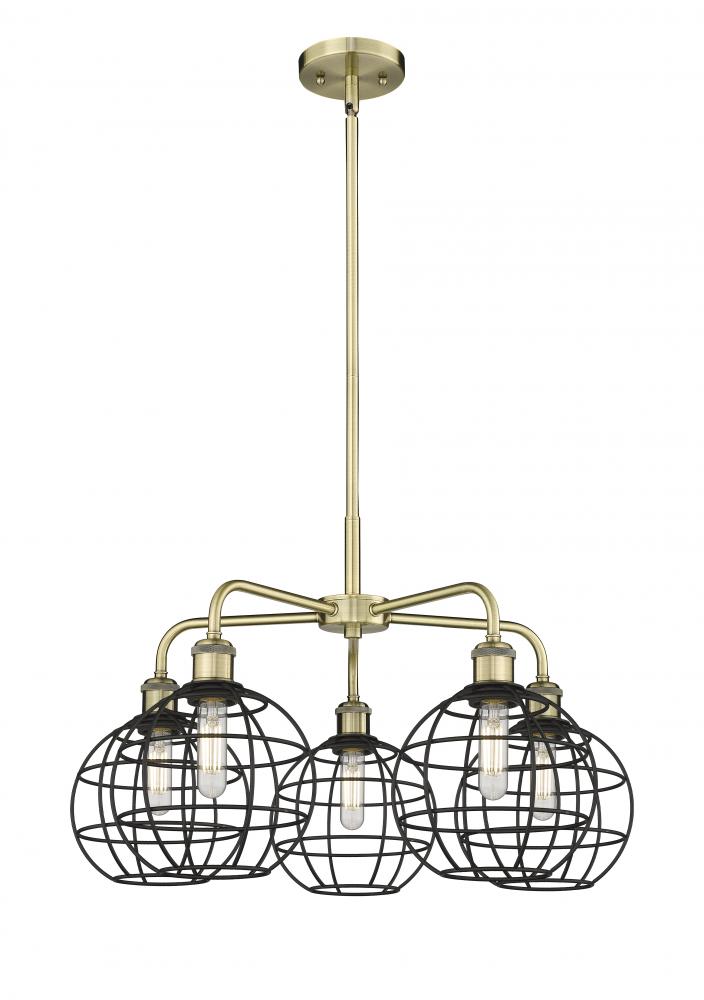 Lake Placid - 5 Light - 26 inch - Antique Brass - Chandelier