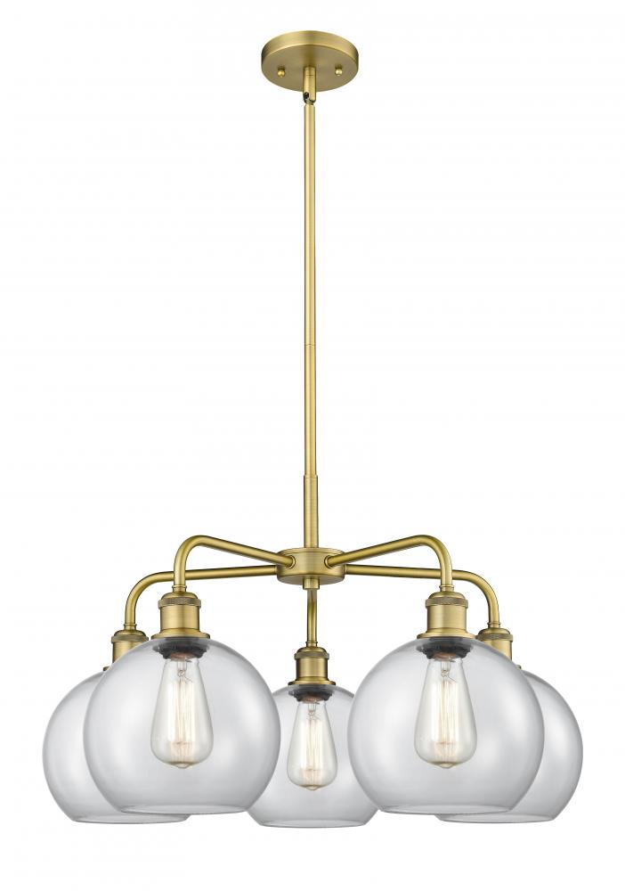 Athens - 5 Light - 26 inch - Brushed Brass - Chandelier