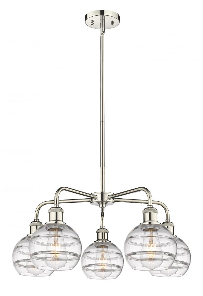 Rochester - 5 Light - 24 inch - Polished Nickel - Chandelier