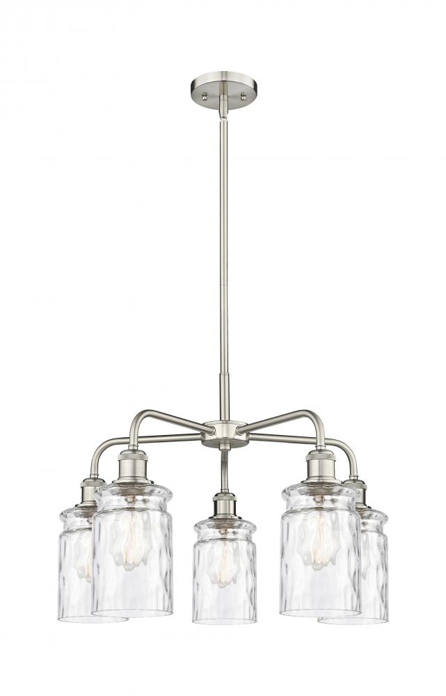 Candor - 5 Light - 23 inch - Satin Nickel - Chandelier