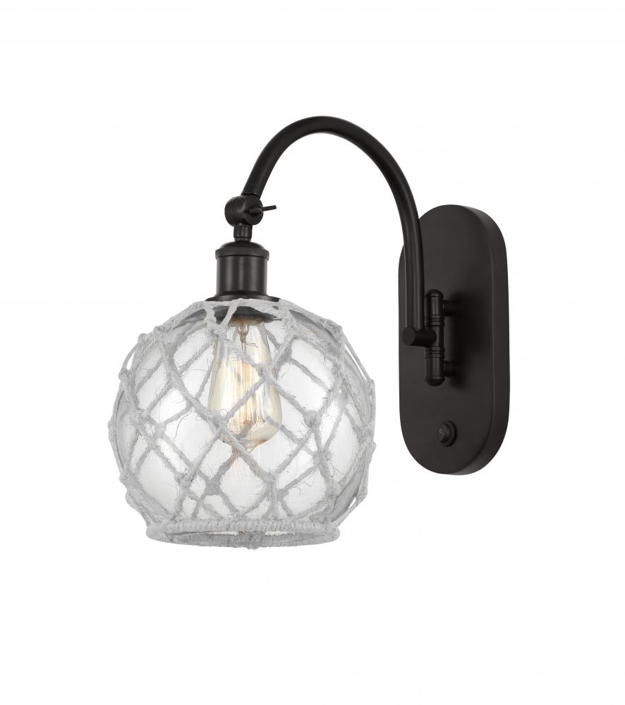 Farmhouse Rope - 1 Light - 8 inch - Oil Rubbed Bronze - Sconce