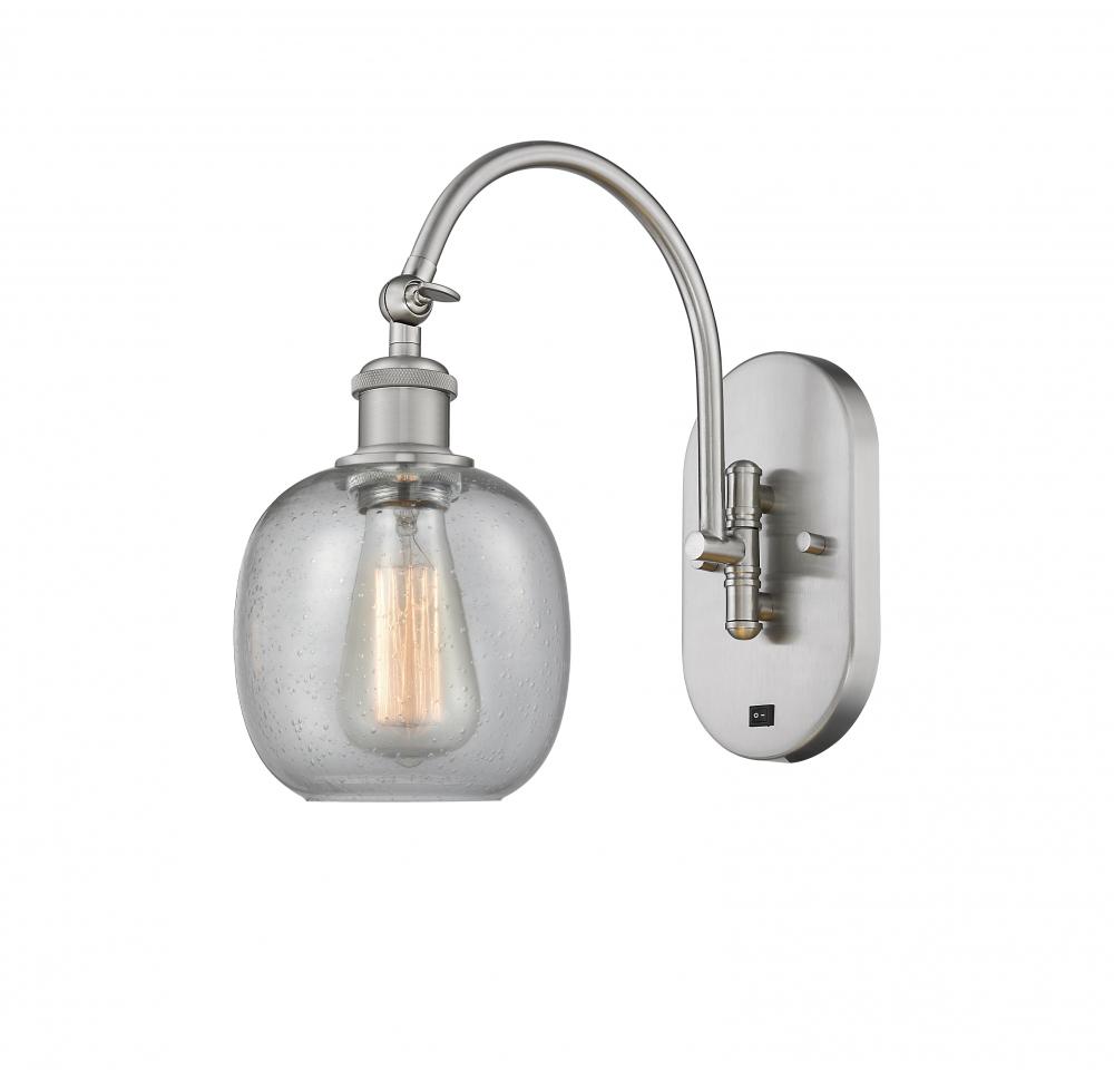 Belfast - 1 Light - 6 inch - Brushed Satin Nickel - Sconce