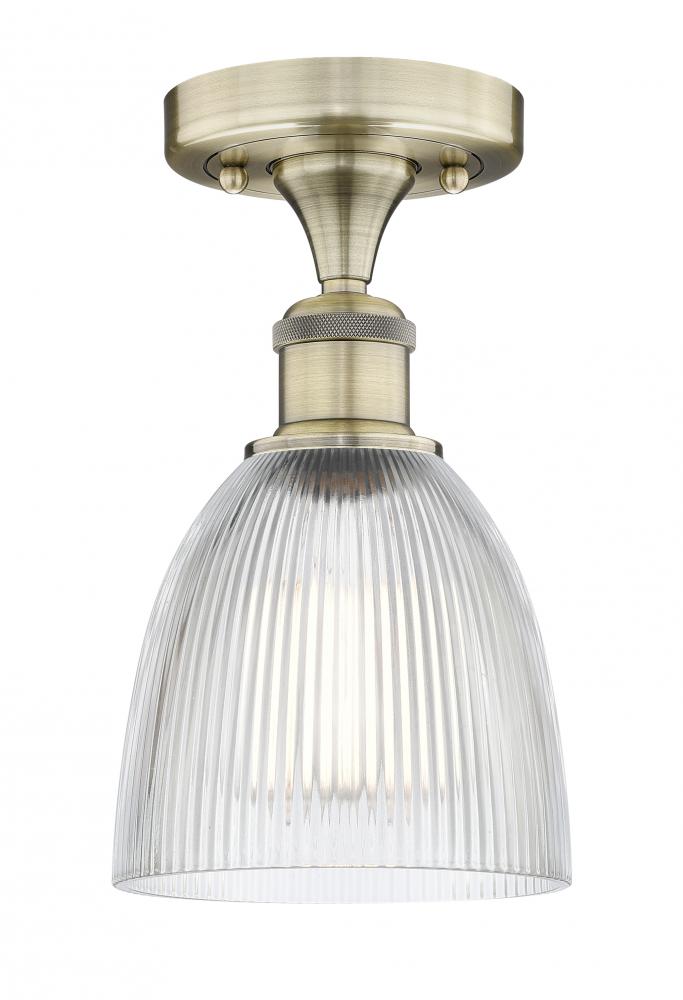 Castile - 1 Light - 6 inch - Antique Brass - Flush Mount