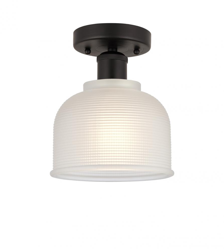 Dayton - 1 Light - 6 inch - Oil Rubbed Bronze - Semi-Flush Mount