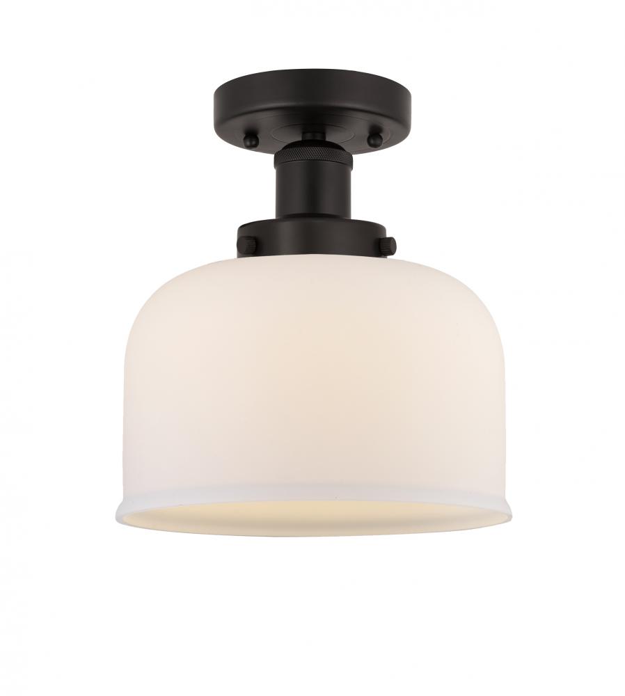 Bell - 1 Light - 8 inch - Oil Rubbed Bronze - Semi-Flush Mount