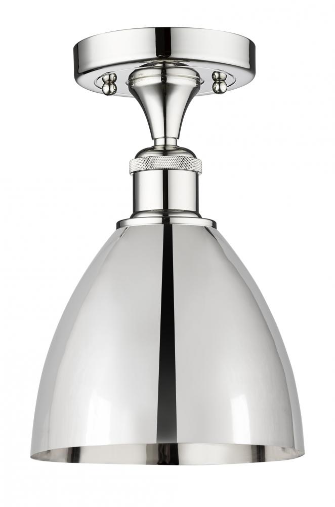 Bristol - 1 Light - 8 inch - Polished Chrome - Semi-Flush Mount