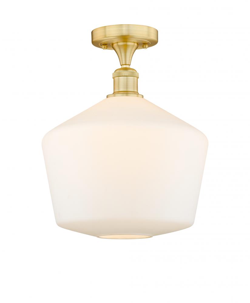 Cindyrella - 1 Light - 12 inch - Satin Gold - Semi-Flush Mount