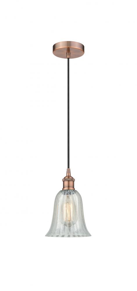 Hanover - 1 Light - 6 inch - Antique Copper - Cord hung - Mini Pendant