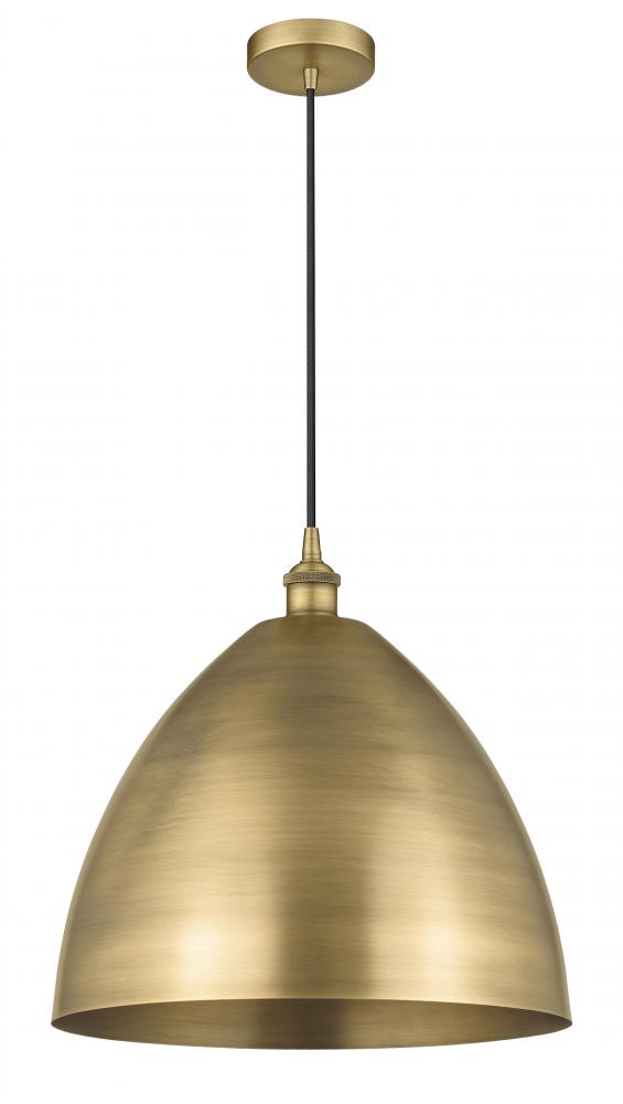 Bristol - 1 Light - 16 inch - Brushed Brass - Cord hung - Mini Pendant