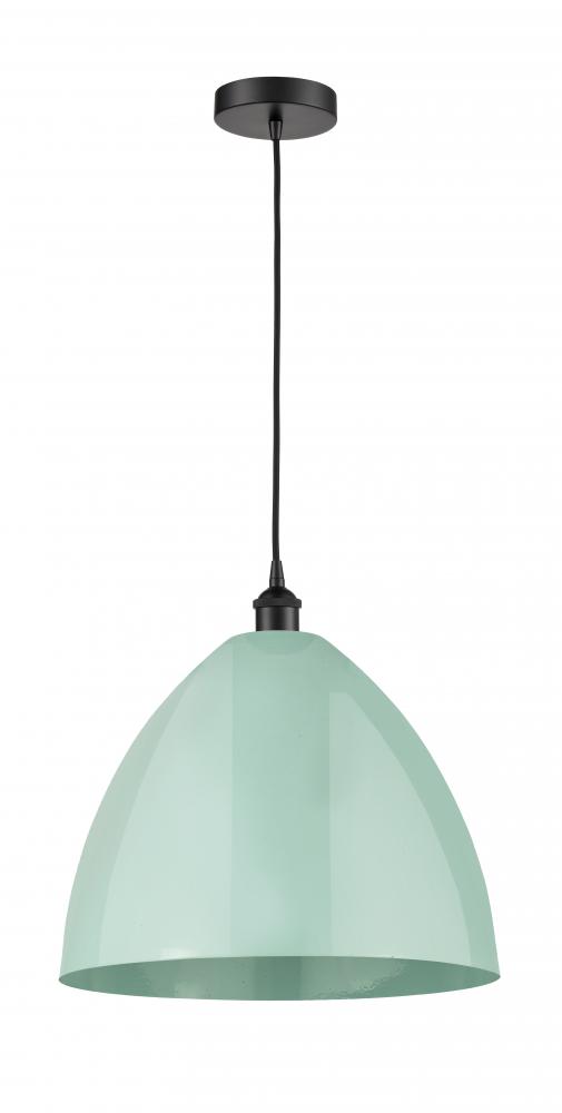 Plymouth - 1 Light - 16 inch - Matte Black - Cord hung - Mini Pendant