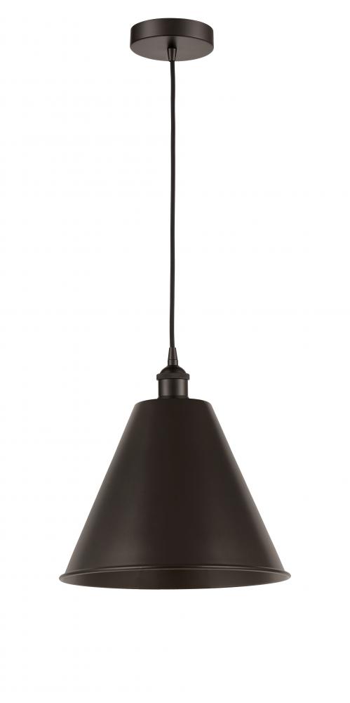 Berkshire - 1 Light - 12 inch - Oil Rubbed Bronze - Cord hung - Mini Pendant