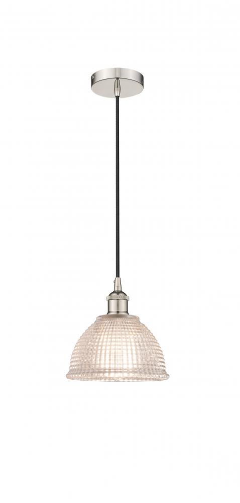 Arietta - 1 Light - 8 inch - Polished Nickel - Cord hung - Mini Pendant