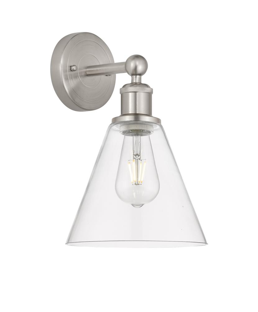 Berkshire - 1 Light - 8 inch - Satin Nickel - Sconce