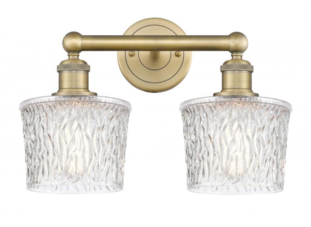 Niagara - 2 Light - 16 inch - Brushed Brass - Bath Vanity Light