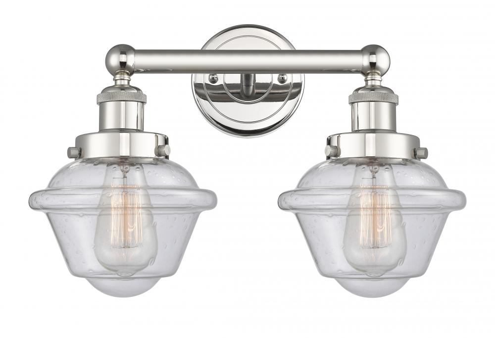 Oxford - 2 Light - 16 inch - Polished Nickel - Bath Vanity Light