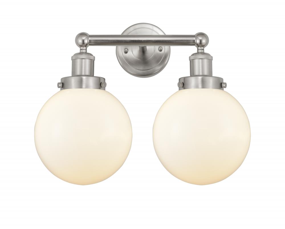 Beacon - 2 Light - 17 inch - Brushed Satin Nickel - Bath Vanity Light