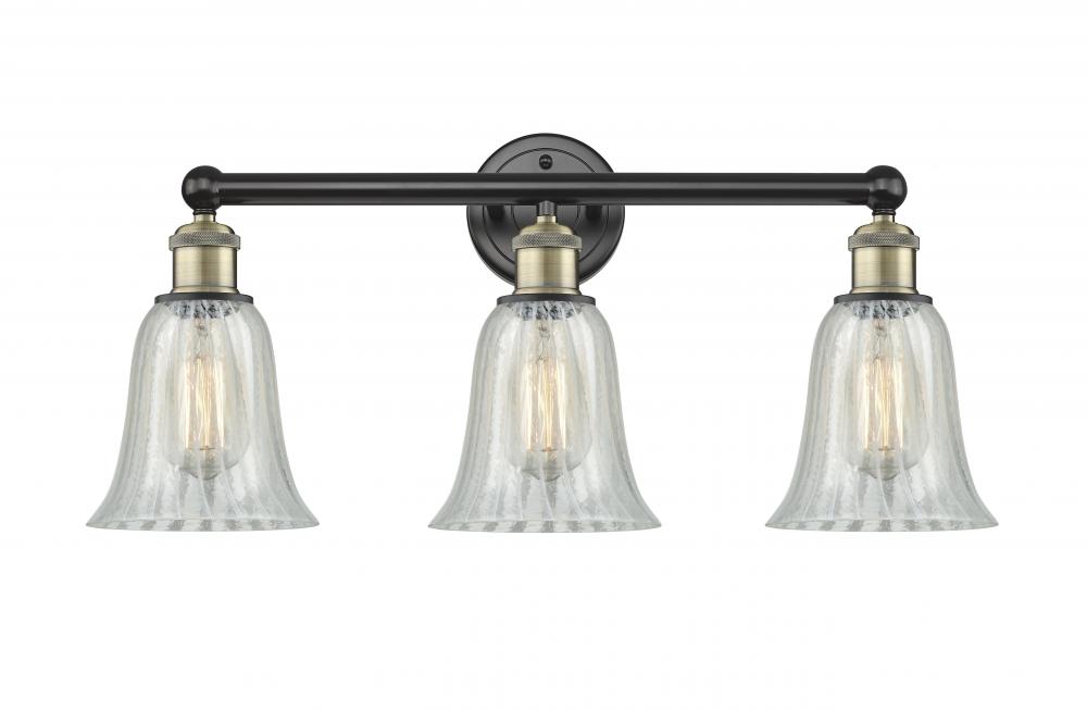 Hanover - 3 Light - 24 inch - Black Antique Brass - Bath Vanity Light