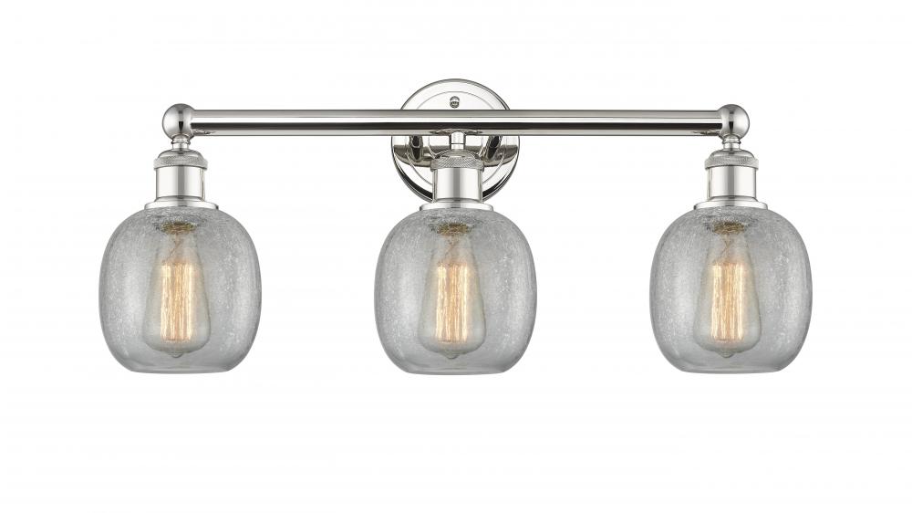 Belfast - 3 Light - 24 inch - Polished Nickel - Bath Vanity Light