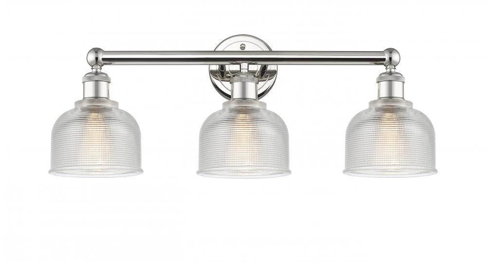 Dayton - 3 Light - 24 inch - Polished Nickel - Bath Vanity Light