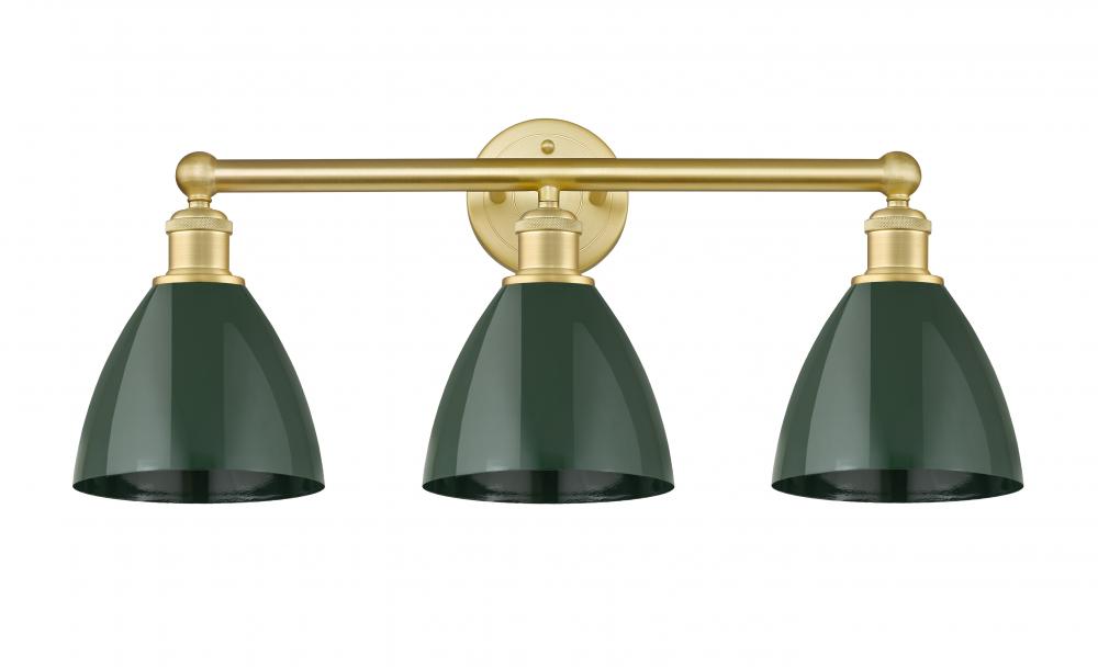 Plymouth - 3 Light - 26 inch - Satin Gold - Bath Vanity Light