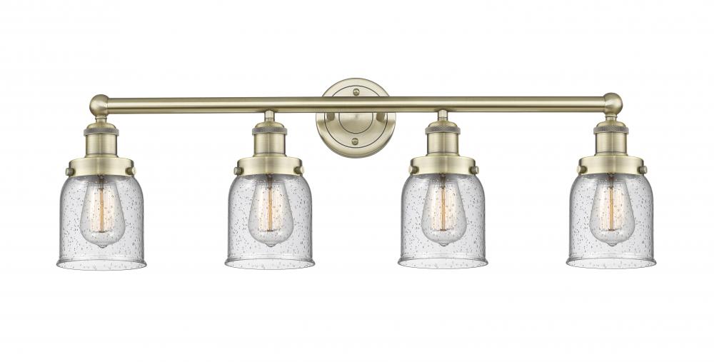 Bell - 4 Light - 32 inch - Antique Brass - Bath Vanity Light