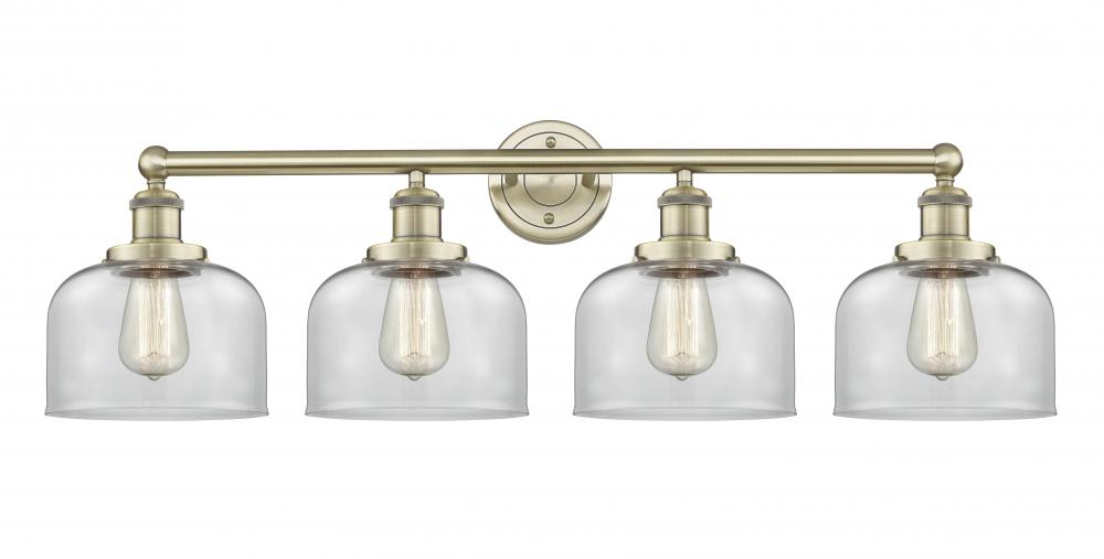 Bell - 4 Light - 35 inch - Antique Brass - Bath Vanity Light