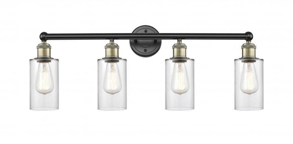 Clymer - 4 Light - 31 inch - Black Antique Brass - Bath Vanity Light