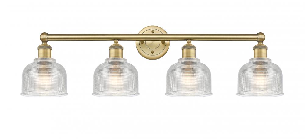 Dayton - 4 Light - 33 inch - Brushed Brass - Bath Vanity Light