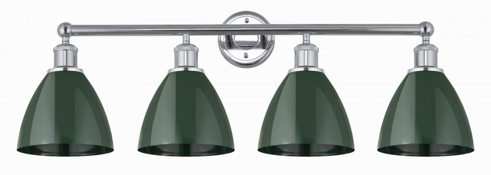 Plymouth - 4 Light - 35 inch - Polished Chrome - Bath Vanity Light