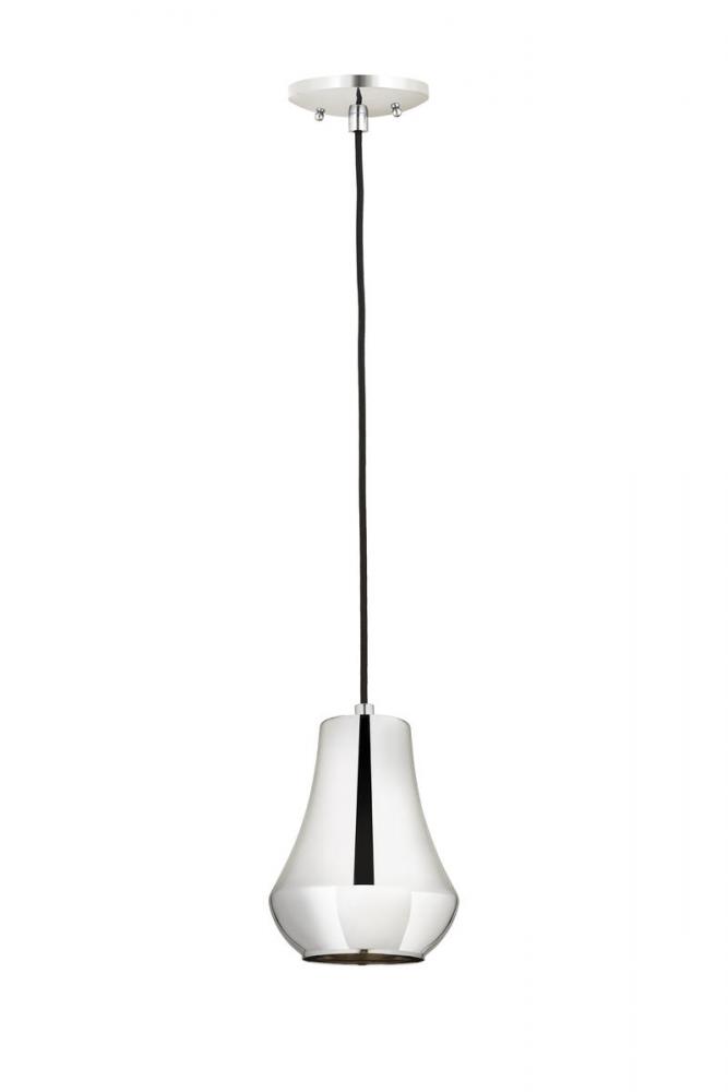 Hartford - 1 Light - 7 inch - Polished Nickel - Cord hung - Mini Pendant