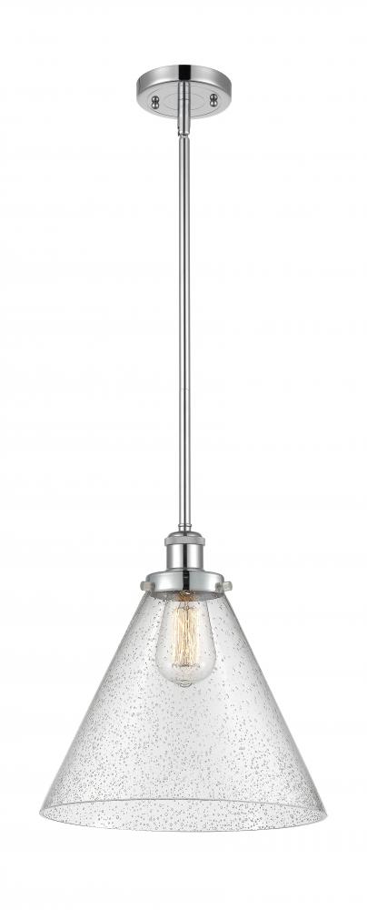 Cone - 1 Light - 12 inch - Polished Chrome - Mini Pendant