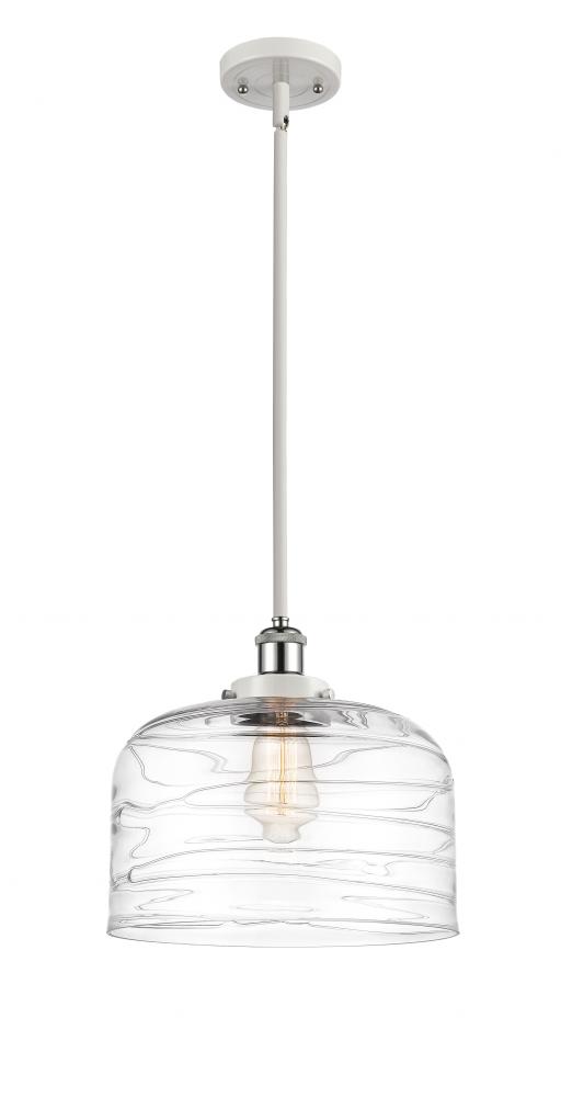 Bell - 1 Light - 12 inch - White Polished Chrome - Mini Pendant