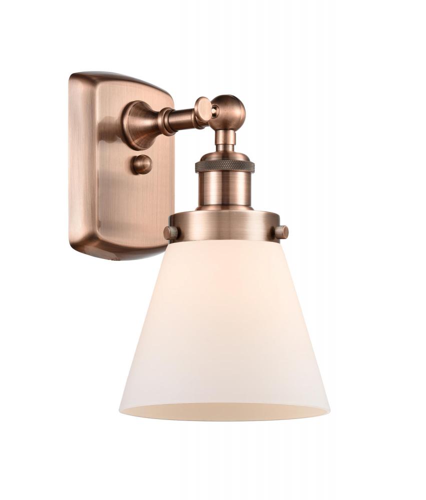 Cone - 1 Light - 6 inch - Antique Copper - Sconce