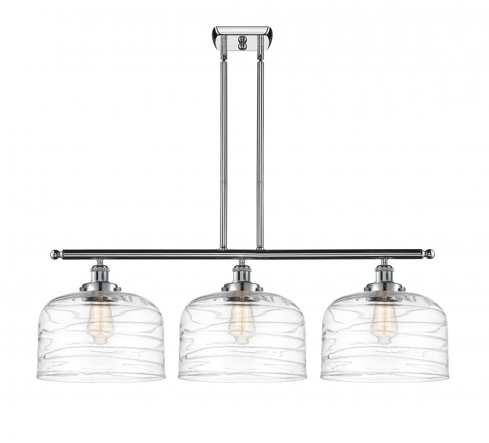 Bell - 3 Light - 36 inch - Polished Chrome - Stem Hung - Island Light