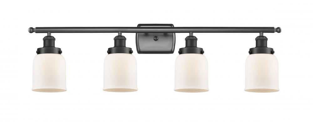 Bell - 4 Light - 36 inch - Matte Black - Bath Vanity Light