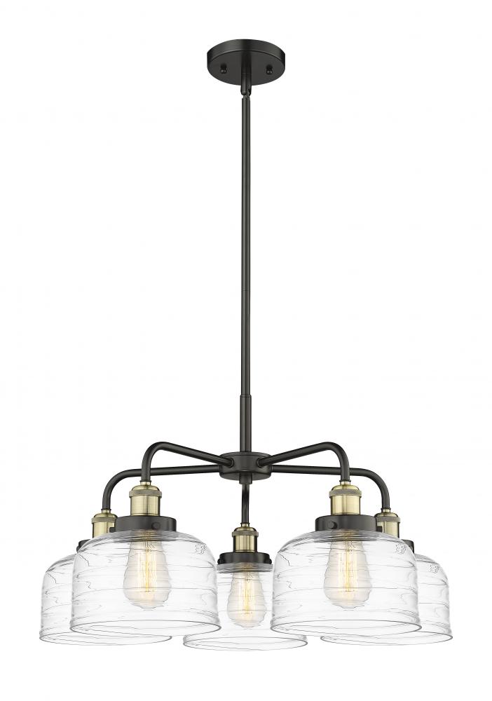 Bell - 5 Light - 26 inch - Black Antique Brass - Chandelier