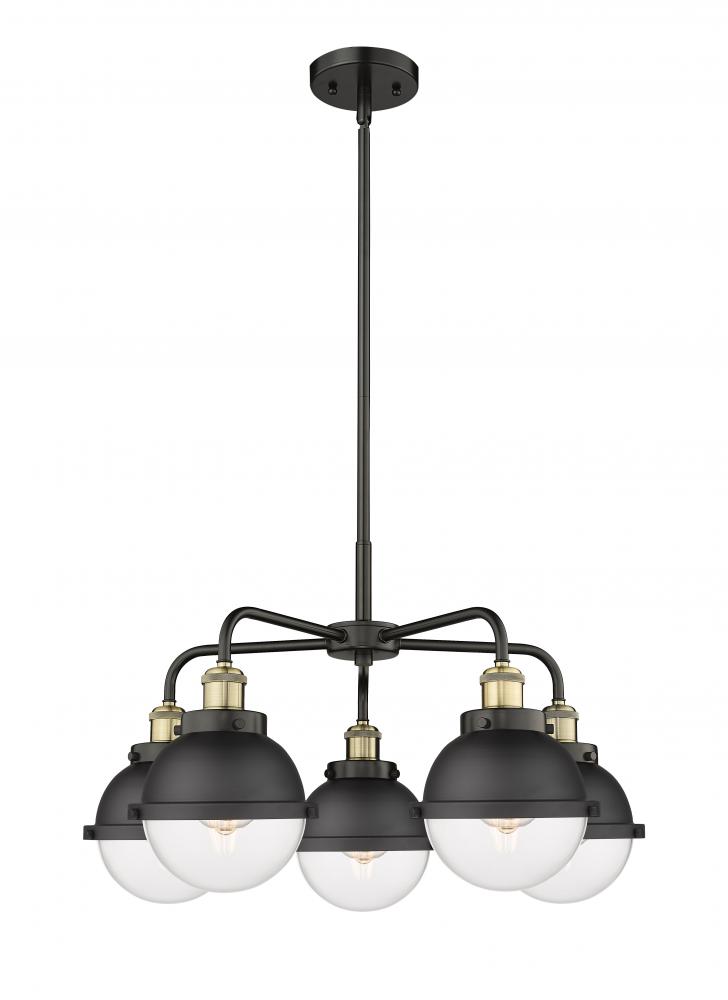 Ballston Urban - 5 Light - 26 inch - Black Antique Brass - Chandelier