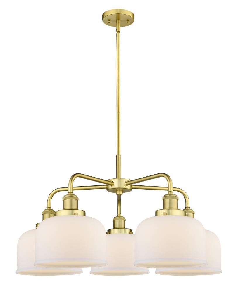 Cone - 5 Light - 26 inch - Satin Gold - Chandelier