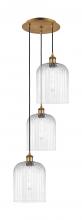 Innovations Lighting 113B-3P-BB-G559-8CL - Bridal Veil - 3 Light - 12 inch - Brushed Brass - Cord Hung - Multi Pendant