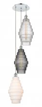 Innovations Lighting 113B-3P-PC-G670-MU - Cascade - 3 Light - 15 inch - Polished Chrome - Cord hung - Multi Pendant