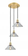 Innovations Lighting 113B-3P-SG-G132 - Orwell - 3 Light - 15 inch - Satin Gold - Cord Hung - Multi Pendant