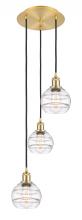 Innovations Lighting 113B-3P-SG-G556-6CL - Rochester - 3 Light - 12 inch - Satin Gold - Cord hung - Multi Pendant