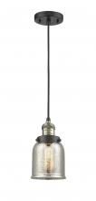 Innovations Lighting 201C-BAB-G58 - Bell - 1 Light - 5 inch - Black Antique Brass - Cord hung - Mini Pendant