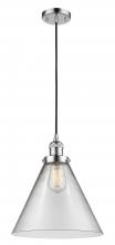 Innovations Lighting 201C-PC-G42-L - Cone - 1 Light - 12 inch - Polished Chrome - Cord hung - Mini Pendant