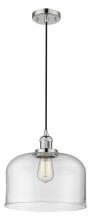 Innovations Lighting 201C-PN-G72-L - Bell - 1 Light - 12 inch - Polished Nickel - Cord hung - Mini Pendant