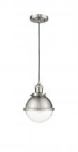 Innovations Lighting 201C-SN-HFS-62-SN - Hampden - 1 Light - 7 inch - Brushed Satin Nickel - Cord hung - Mini Pendant