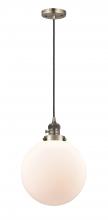 Innovations Lighting 201CSW-AB-G201-10 - Beacon - 1 Light - 10 inch - Antique Brass - Cord hung - Mini Pendant