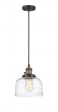 Innovations Lighting 201CSW-BAB-G713 - Bell - 1 Light - 8 inch - Black Antique Brass - Cord hung - Mini Pendant