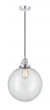 Innovations Lighting 201CSW-PC-G202-12 - Beacon - 1 Light - 12 inch - Polished Chrome - Cord hung - Mini Pendant